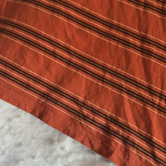 Brixton Rust Striped Tee Size XL - Picture 7 of 8